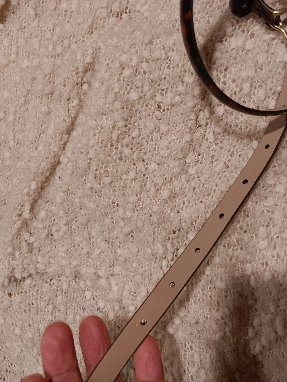 Ann Taylor Leopard-Pattern Slim Belt with Gold Buckle